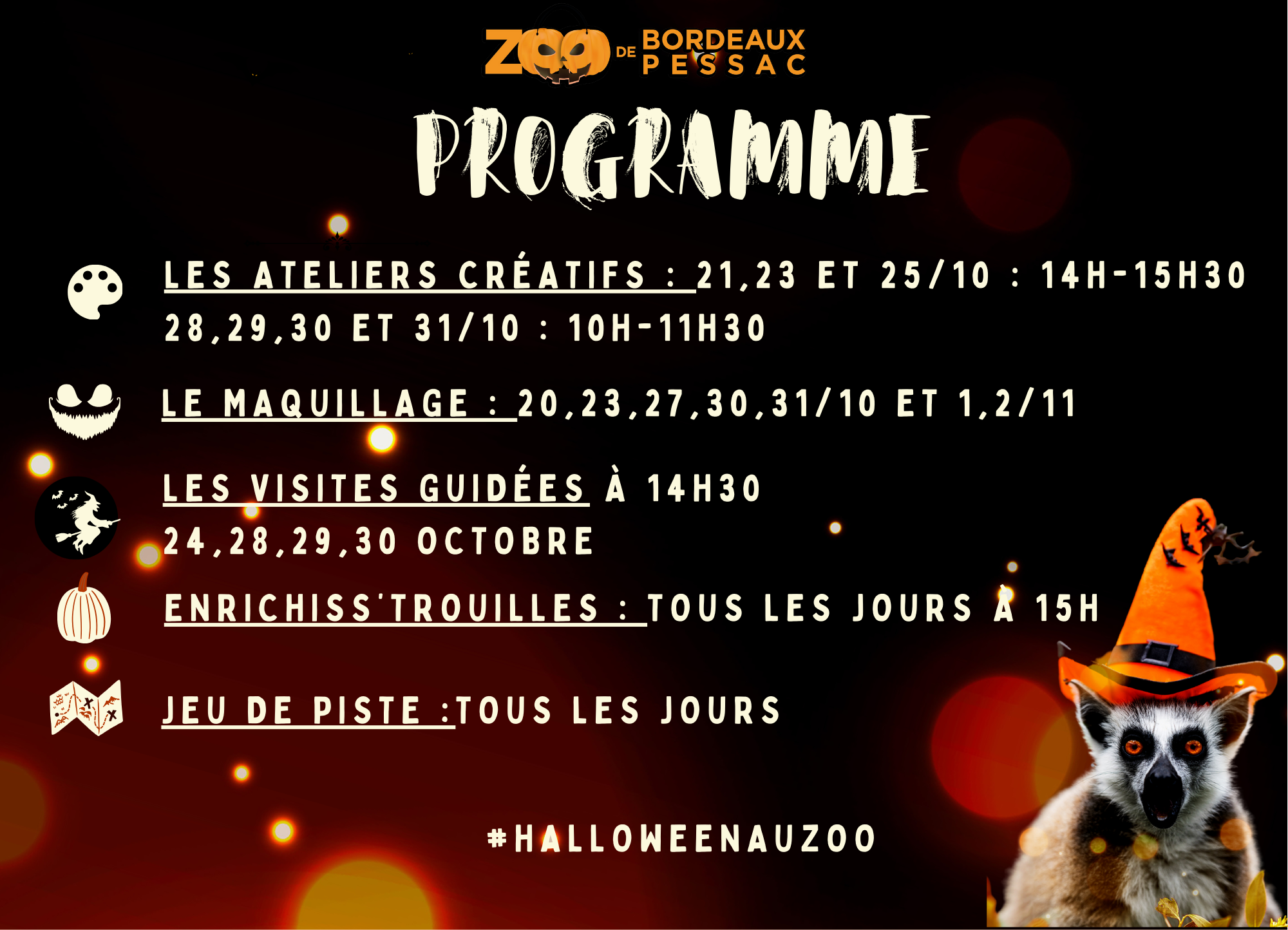 programme Halloween